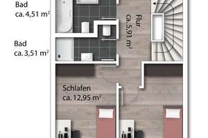 Neubau! Modernes Reihenmittelhaus mit 40 m2  Ausbaureserve im DG und Blick auf die Berge – Die vollständige Adresse der Immobilie erhältst du vom Anbieter., 83052 Bruckmühl – Vorschaubild 20