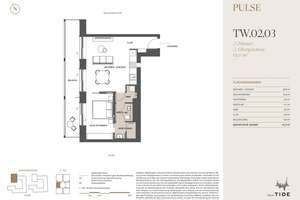 Einzigartiges 2-Zimmer-Apartement im Luxus-Tower "PULSE" – Die vollständige Adresse der Immobilie erhältst du vom Anbieter., 20457 HafenCity, Hamburg – Vorschaubild 21