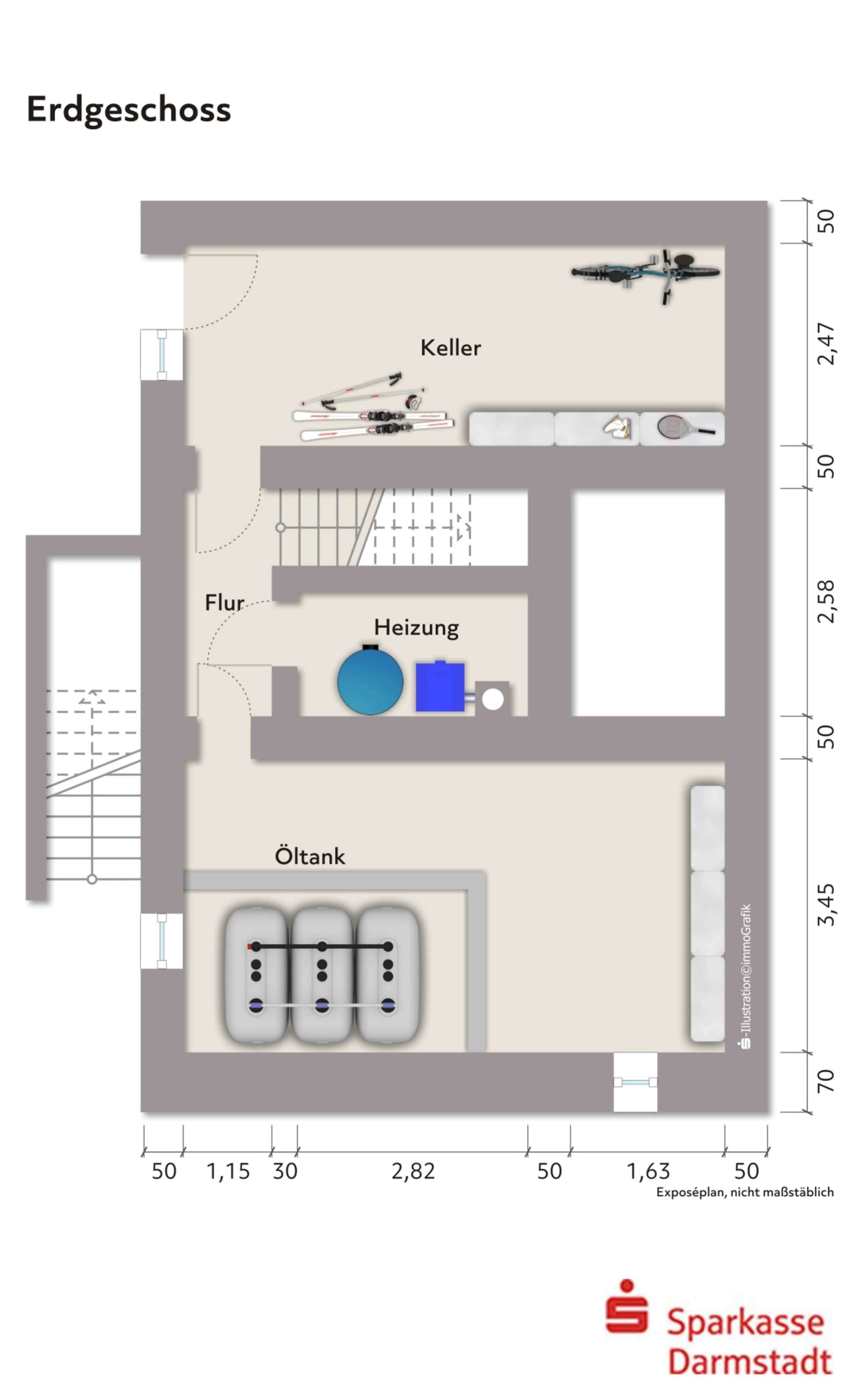 Einfamilienhaus mit Garage und Gartenmitbenutzung, Darmstadt Dieburg Kreis – Bild 2