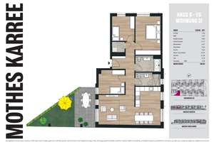 Neubau-Highlight: Letzte Erdgeschosswohnung mit Atriumgarten – Suitbertusstraße 149, 40223 Bilk, Düsseldorf – Vorschaubild 3