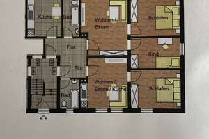 4-Zimmer-Wohnung mit  2 Bädern und 2 Balkonen – Lippstädter Straße 39, 33659 Senne, Bielefeld – Vorschaubild 2