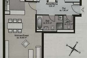 Unverbaubarer Blick im Westhafen 8. OG, 3 Zimmer, bezugsfertig von privat – 60327 Gutleutviertel, Frankfurt am Main – Vorschaubild 3
