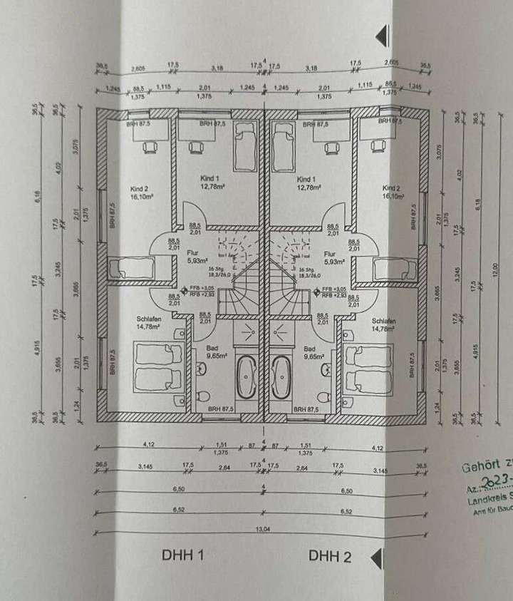 Haus 1+2_Grundriss Obergeschos