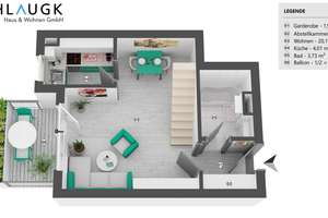 Wohnen auf 2 Etagen – 2-Zimmer-Maisonette mit Süd-West Balkon, zentral und ruhig gelegen – Peter-Auzinger-Straße 17, 81547 Neuharlaching, München – Vorschaubild 20