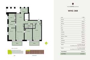 NEUES KAFFEEQUARTIER - 4 Zimmer - Wohnung mit zwei Balkonen – Johann-Jacobs-Straße 28, 28217 Überseestadt, Bremen – Vorschaubild 4