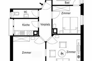 Erfolgreich vermietet: Süße 3 Zi.-Etagenwohnung (ca. 75qm) ohne Balkon in Stuttgart-Ost – Libanonstr. 69, 70186 Stuttgart – Vorschaubild 2