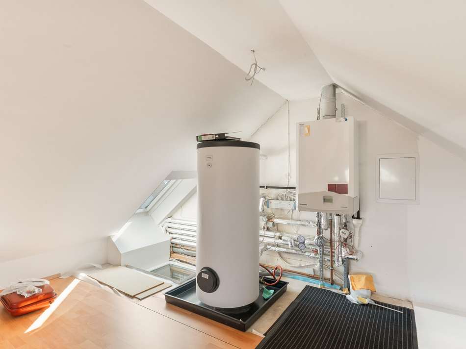 Heizung im Dachspitz