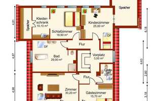 Landhaus-Villa freistehende mit 285 m² Nutzflächen, Grundstück, 1.181 m², Sauna, Kachelofen, Garage – Garmisch-Partenkirchen (Kreis) – Vorschaubild 30