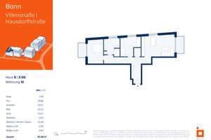 RESERVIERT! D15: 3-Zimmerwohnung mit 2 Balkonen – Villenstraße 4, 53129 Dottendorf, Bonn – Vorschaubild 4