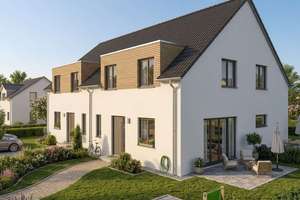 Neubau Doppelhaus KfW 40 QNG mit Garten - Haus 1 – 22848 Norderstedt – Vorschaubild 1