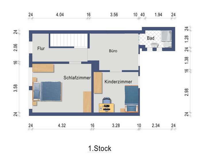 Grundriss Obergeschoss