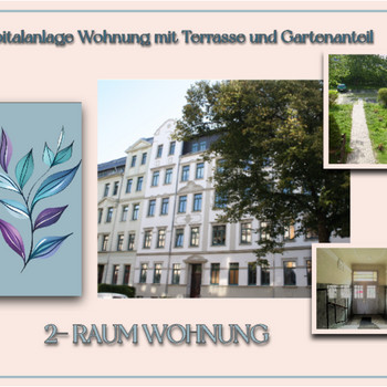 Kapitalanlage: Vermietete Wohnung mit Terrasse, Gartenanteil und Pkw-Stellplatz
