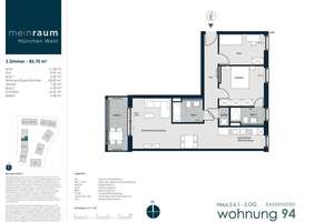 Geräumige 3-Zimmer-Wohnung mit West Balkon – Die vollständige Adresse der Immobilie erhältst du vom Anbieter., 81249 Lochhausen, München – Vorschaubild 14