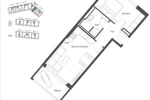 Zwei Zimmer in Lochhausen: Kompakt und gut angebunden – Henschelstraße 27, 81249 Lochhausen, München – Vorschaubild 9