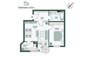 2-Zimmer-Wohnung mit Balkon im beliebten Leipzig-Connewitz – Die vollständige Adresse der Immobilie erhältst du vom Anbieter., 4277 Connewitz, Leipzig – Vorschaubild 16