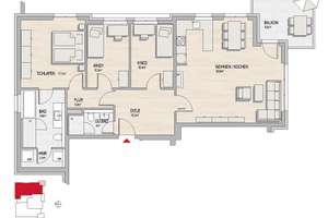 4 Zimmer Wohnung im 3. OG mit Balkon – Carl-Bender-Straße 12, 65197 Dotzheim, Wiesbaden – Vorschaubild 8