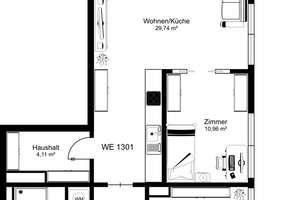 Coole 3 Zimmer-Wohnung am Inselpark in Wilhelmsburg – Die vollständige Adresse der Immobilie erhältst du vom Anbieter., 21109 Wilhelmsburg, Hamburg – Vorschaubild 12