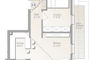 Hochwertiges 2-Zimmer-Penthouse in Hamburg-Poppenbüttel mit Dachterrasse, Aufzug & Tiefgarage – Die vollständige Adresse der Immobilie erhältst du vom Anbieter., 22395 Poppenbüttel, Hamburg – Vorschaubild 20
