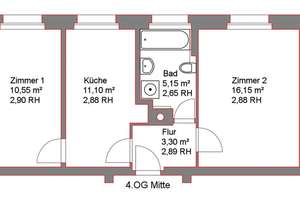 Zwei-Zimmer-Wohnung mit Tageslichtbad – Schacherstraße 6, 4318 Anger-Crottendorf, Leipzig – Vorschaubild 2