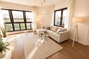 Penthouse-Loft mit Dachterrasse + Furnished + Voll Möbliert – 63067 Messehalle, Offenbach am Main – Vorschaubild 2