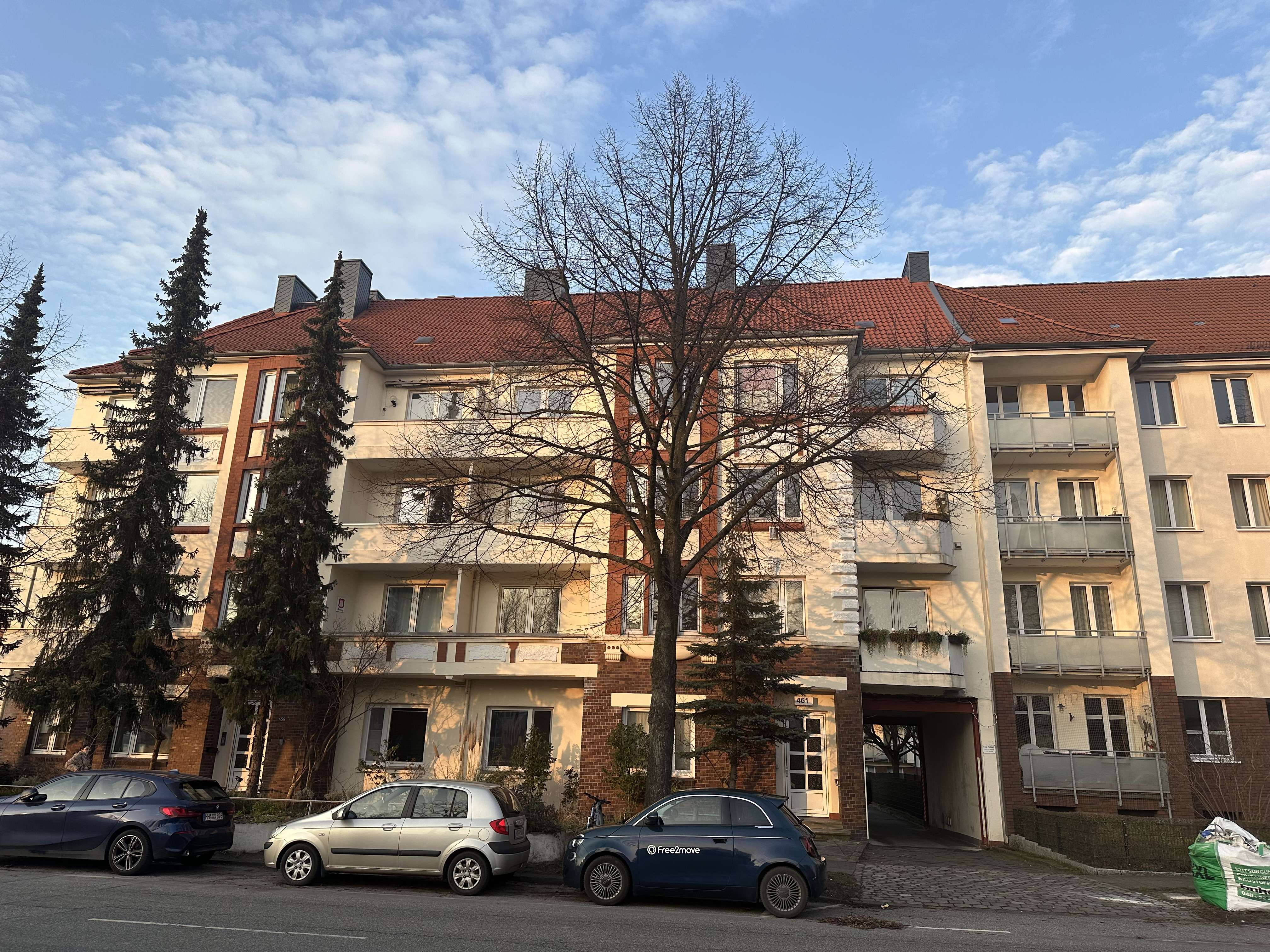 2-Zimmer-Wohnung - frei - Nähe U1 Hammer Kirche - sanierungsbedürftig - Courtagefrei, Hamburg – Bild 1