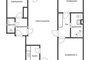 4-Zimmer Wohnung mit 2 verglasten Loggien in Bremen-Mahndorf  – Bremen – Vorschaubild 12