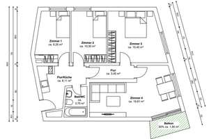 Erstbezug nach Sanierung - 4-Zimmer-Wohnung am Eselsberg! – Die vollständige Adresse der Immobilie erhältst du vom Anbieter., 89075 Eselsberg, Ulm – Vorschaubild 13