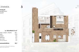 Ruhige Neubauwohnung mit Balkon  im Kö-Karree - nur 80m von der Königsallee entfernt – Talstraße 11, 40217 Friedrichstadt, Düsseldorf – Vorschaubild 4