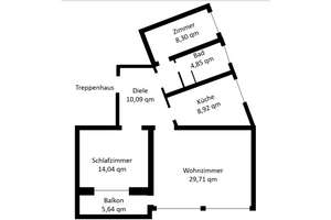 Sehr schöne renovierte 3-Zimmer-Wohnung  mit großem Balkon im 5. Obergeschoss in Bremerhaven – Hafenstraße 31, 27576 Lehe, Bremerhaven – Vorschaubild 2