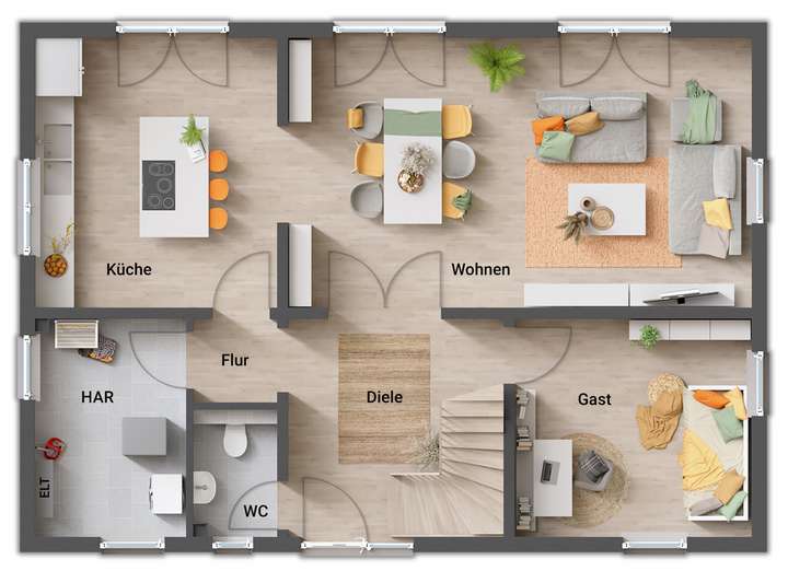 Grundriss-Einfamilienhaus-Land