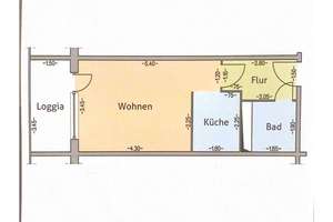 Provisionsfrei: Vermietete 1-Zimmer-Wohnung mit verglaster Loggia – ruhig, gepflegt, barrierearm – St.-Petersburger Straße 41, 18107 Lütten Klein, Rostock – Vorschaubild 9