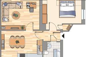 Prima Singlewohnung im Dachgeschoß: 2-Zimmer in Hagen Eilperfeld ! – Straßburger Straße 21, 58091 Eilpe, Hagen – Vorschaubild 4