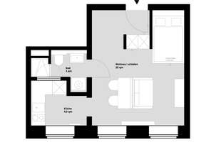 Erstvermietung nach Sanierung, vollmöbliert, ausgestattet, stilvolles Apartment Leipzig Südvorstadt – Die vollständige Adresse der Immobilie erhältst du vom Anbieter., 4275 Südvorstadt, Leipzig – Vorschaubild 12