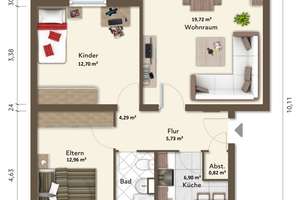 Bremerhaven-Leherheide // Möblierte 3-Zimmer-Wohnung im 1. OG – Die vollständige Adresse der Immobilie erhältst du vom Anbieter., 27578 Leherheide-West, Bremerhaven – Vorschaubild 11