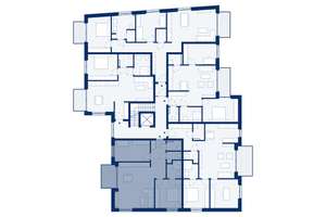 D12: Gut geschnittene 3-Zimmerwohnung im 2.OG - mit Balkon – Villenstraße 4, 53129 Dottendorf, Bonn – Vorschaubild 2