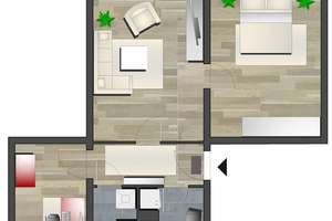 3-Raum-Erdgeschosswohnung mit Tageslichtbad – C.-v.-Ossietzky-Str. 178, 9127 Gablenz, Chemnitz – Vorschaubild 5
