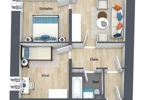 Schöne sanierte Altbauwohnung, 3-Zimmer-Wohnung im Herzen der Altstadt! – Die vollständige Adresse der Immobilie erhältst du vom Anbieter., 93047 Innenstadt, Regensburg – Vorschaubild 10