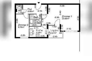 Tauschwohnung: 2 Zimmer-Wohnung gegen 3 Zimmer-Wohnung