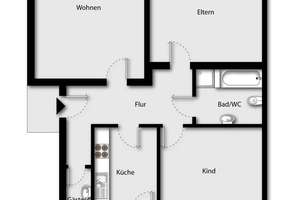 Attraktive 3 Zimmerwohnung als Anlage oder zur Eigennutzung! Ideal als WG geeignet. Zentrale Lage. – Die vollständige Adresse der Immobilie erhältst du vom Anbieter., 70374 Muckensturm, Stuttgart – Vorschaubild 16