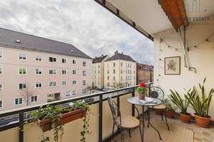Urban wohnen! Moderne 3-Zimmer-Wohnung mit sonnigem Balkon in der Neu-Ulmer Innenstadt! – Die vollständige Adresse der Immobilie erhältst du vom Anbieter., 89231 Neu-Ulm – Vorschaubild 1
