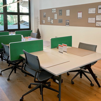 Coworking-Bereich in Regus Leuchtenfabrik