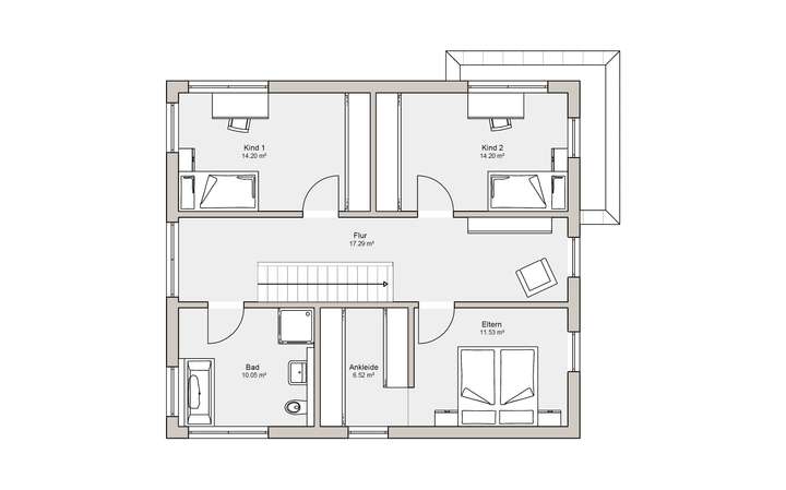 Grundriss Dachgeschoss