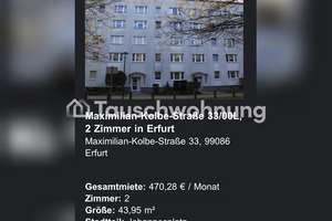 Tauschwohnung: Erfurt, Johannesplatz: 2-Zimmer-Wohnung, 42 m²