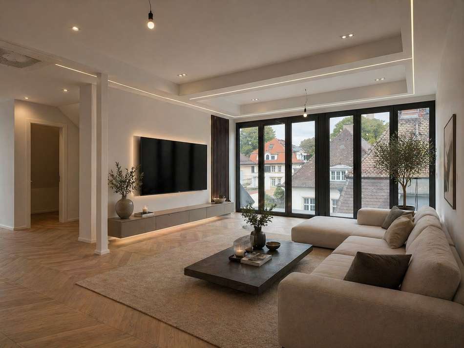 Wohnzimmer - KI Staging