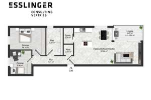 Urbanes Wohnen: 3-Zimmer-Neubauwohnung in zentraler Lage – Herbststraße 21, 74072 Heilbronn, Heilbronn – Vorschaubild 17