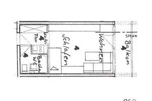 ***Gepflegte 1 Zi. Wohnung / Leerstehend *** – Regerstraße 60, 70195 Botnang-Ost, Stuttgart – Vorschaubild 7