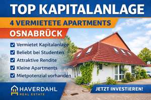 Kapitalanlage Osnabrück – 4 vermietete Studentenapartments mit Mietpotenzial