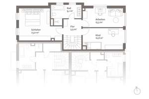 STADTHAUS in Alt-Solln mit Westgarten und Dachterrasse zu vermieten / zu verkaufen - Möblierung – Halbreiterstr. 6a, 81479 Solln, München – Vorschaubild 37