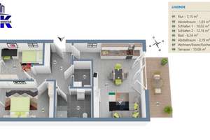 Perfekt für Paare: Moderne 3 Zimmer ETW mit direkt in Schnelsen – 22457 Schnelsen, Hamburg – Vorschaubild 14
