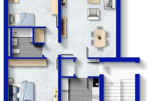 Großzügige Drei-Zimmer-Wohnung mit zwei Balkonen und Stellplatz - Frankfurt Heddernheim  – 60439 Heddernheim, Frankfurt am Main – Vorschaubild 11